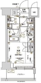 クレストタップ川崎Ⅱ 4階 間取り図