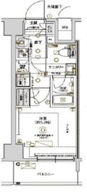 クレストタップ川崎Ⅱ 8階 間取り図