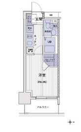 エスティメゾン大島 224 間取り図