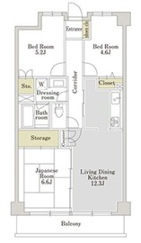 アーバンパーク三ツ池公園 2階 間取り図