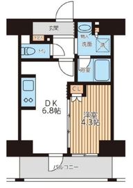 City Lux Tobe 711 間取り図