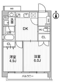 HF大森町レジデンス 302 間取り図