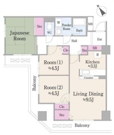 ハイエスト荻窪 1305 間取り図