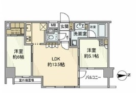 アールブラン南品川 3階 間取り図