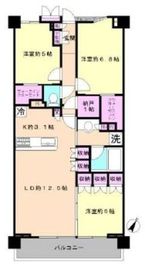 スカイティアラウエスト 15階 間取り図