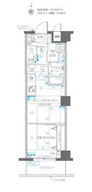 ZOOM中野West 2階 間取り図