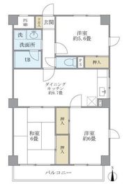 KDX武蔵中原レジデンス 405 間取り図