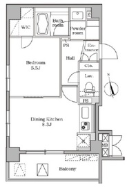 レジディア大井町2 401 間取り図