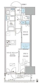 パークアクシス品川天王洲アイル 808 間取り図