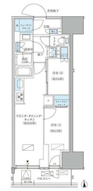 パークアクシス品川天王洲アイル 811 間取り図