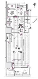 レガリス清澄白河ブロッサム 4階 間取り図