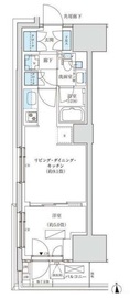 パークアクシス品川天王洲アイル 806 間取り図