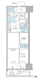 パークアクシス品川天王洲アイル 803 間取り図