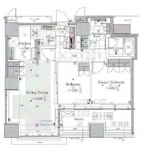 クラッシィタワー新宿御苑 16階 間取り図