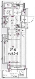 レガリス清澄白河ブロッサム 6階 間取り図