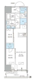 パークアクシス品川天王洲アイル 802 間取り図