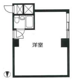 赤坂レジデンシャルホテル 597 間取り図