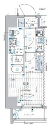 GENOVIA西横浜 5階 間取り図