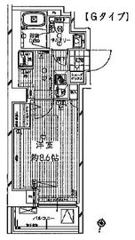 レガリス清澄白河ブロッサム 8階 間取り図