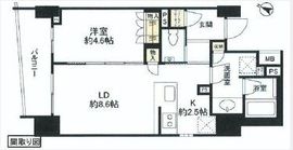 リビオレゾン千代田岩本町ザ・マークス 2階 間取り図