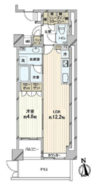 ブリリア恵比寿id 1階 間取り図