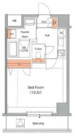 エストゥルースプラス東神奈川 2階 間取り図