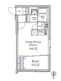 アトリオフラッツ清澄白河 502 間取り図