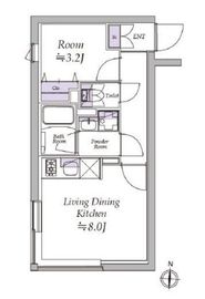 アトリオフラッツ清澄白河 303 間取り図