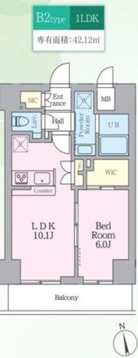 アルフィーネ桜上水 603 間取り図