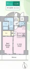 アルフィーネ桜上水 702 間取り図