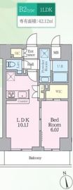 アルフィーネ桜上水 503 間取り図