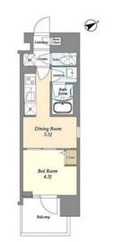 グランカーサ町屋Ⅱ 1003 間取り図