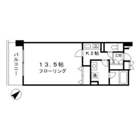 カナーリス月島 6F1 間取り図