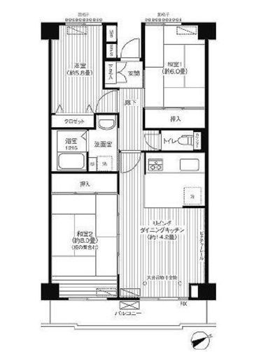 ステラメゾン大森 5階 間取り図