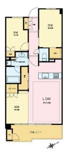 プラウド杉並方南町 4階 間取り図