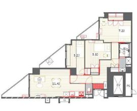 T's garden東陽町 (ティーズガーデン東陽町) 901 間取り図