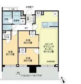 リビオタワー羽沢横浜国大 23階 間取り図
