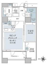 三田ガーデンヒルズ EAST HILL 5階 間取り図