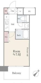 アルテーヌ新横浜 707 間取り図