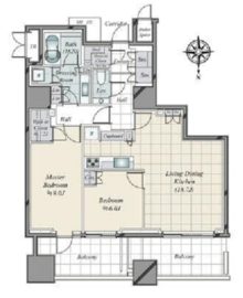 三田ガーデンヒルズ PARK MANSION 3階 間取り図
