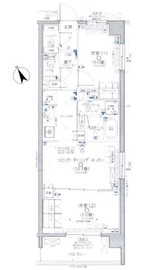 デュオステージ北千住 2階 間取り図