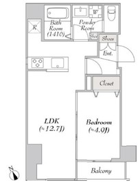 ルミーク根岸 201 間取り図