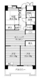 ビレッジハウス品川八潮タワー 1-919 間取り図