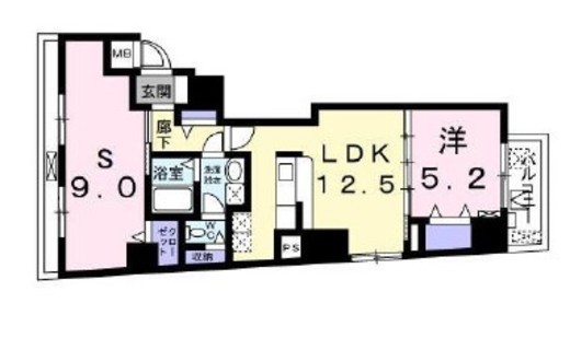 グランドルチェ駒込 503 間取り図
