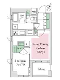 シティインデックス目黒 3階 間取り図