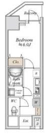 Bandoubashi Rental Apartment 505 間取り図