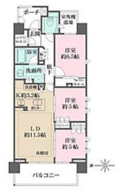 ザ・パークハウス東品川 2階 間取り図