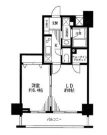 ドゥーエ東十条 504 間取り図