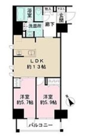 コンシェリア東京入谷ステーションフロント 8階 間取り図
