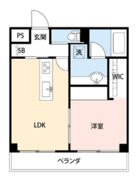 朝日広尾マンション 414 間取り図